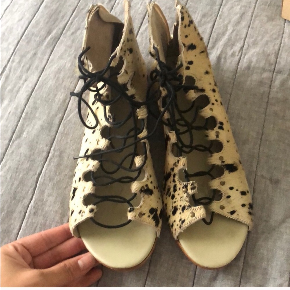 Lace up sandals
